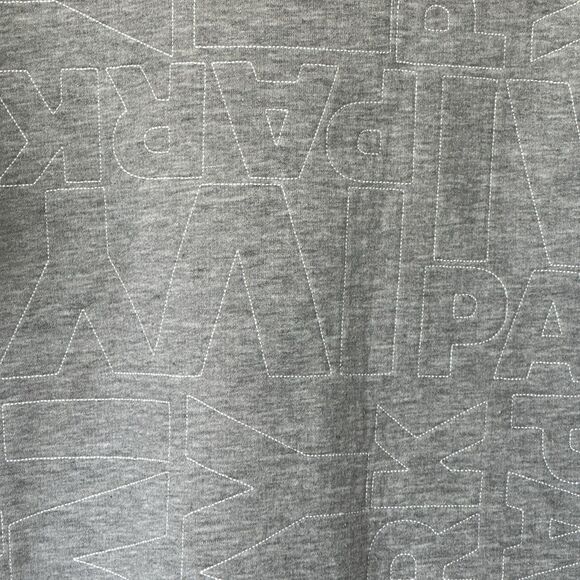 Ivy Park Sweater Womens L Gray Sweatshirt Embroidered Spell Out Athleisure - Picture 12 of 14